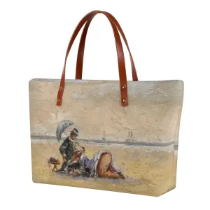 On The Beach By Paulette Bardy Tote Bag