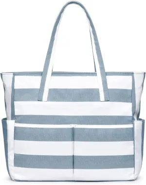 oscaurt Beach Bags for Women Large Waterproof Sandproof Beach Tote Swim Pool Bag with Zipper for Travel Vacation Essentials