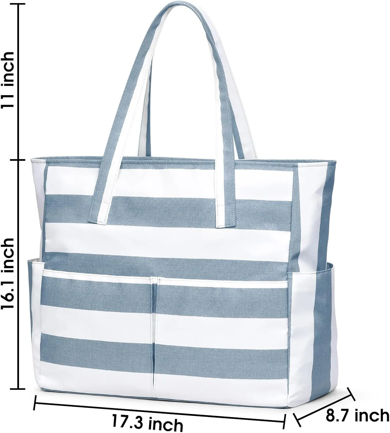 oscaurt Beach Bags for Women Large Waterproof Sandproof Beach Tote Swim Pool Bag with Zipper for Travel Vacation Essentials
