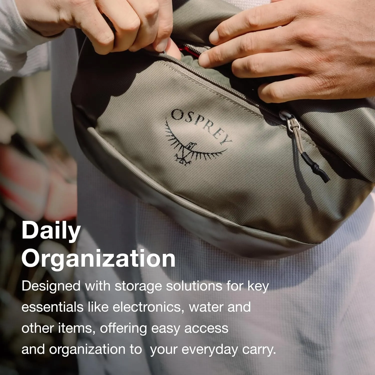Osprey Transporter Everyday Waist Pack, Tan Concrete