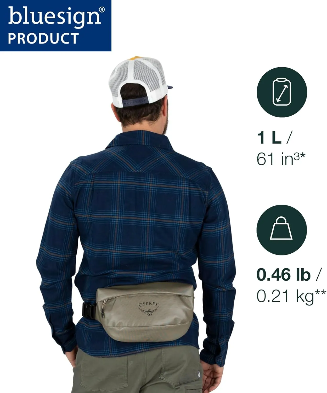 Osprey Transporter Everyday Waist Pack, Tan Concrete