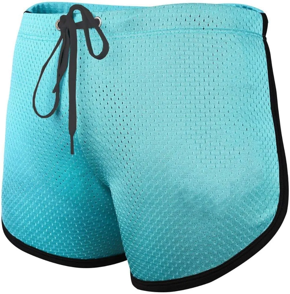 Ouber Men's Fitted Shorts Bodybuilding Workout Gym Running Tight Lifting Shorts