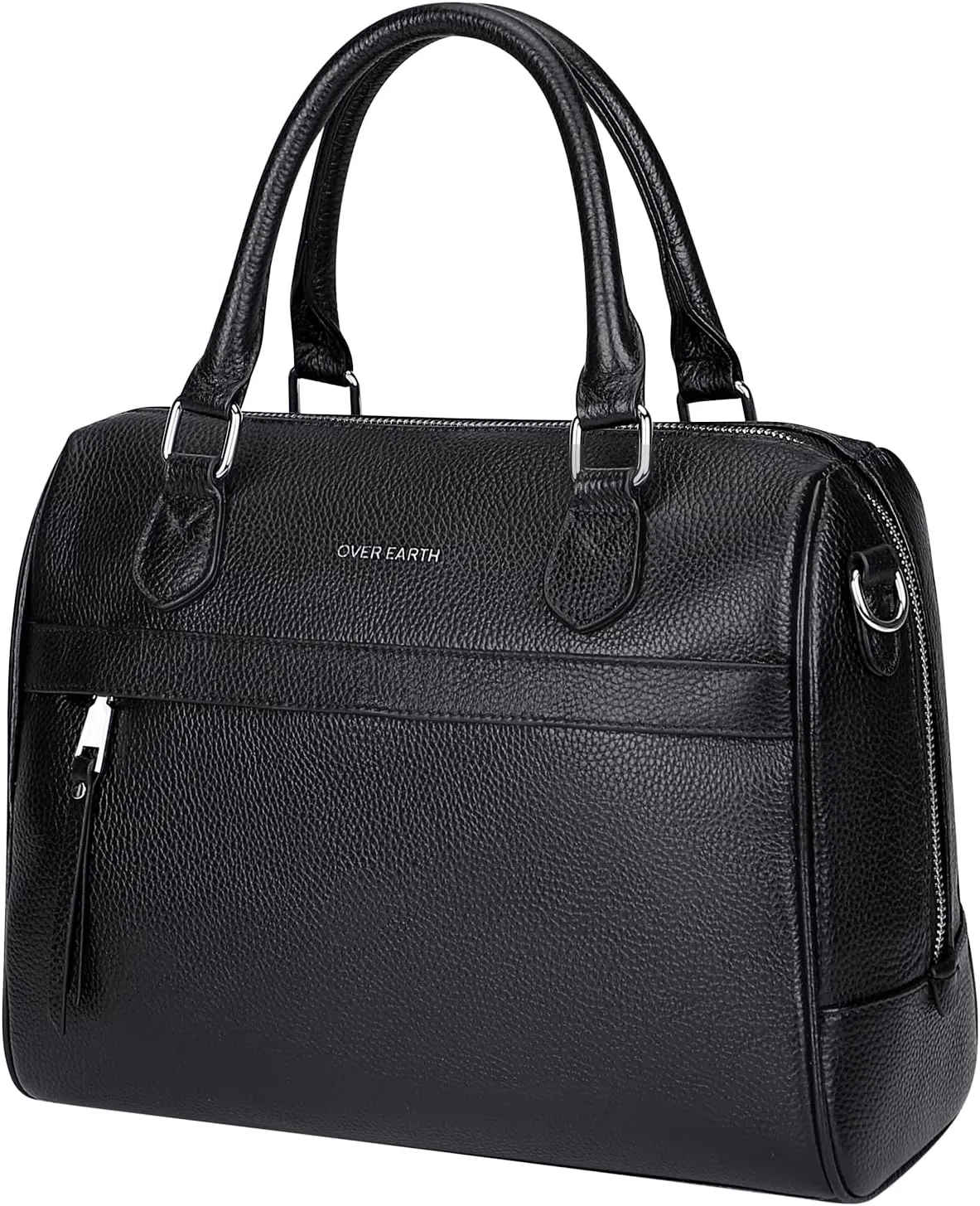 Over Earth Genuine Leather Satchel Top-Handle Handbags for Women Ladies Crossbody Bag