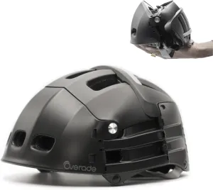 Overade Plixi Foldable Helmet - for Bike, Kick Scooter, e-Bike - Volume Divided by 3 when Folded- Same Protection as Classic Helmet