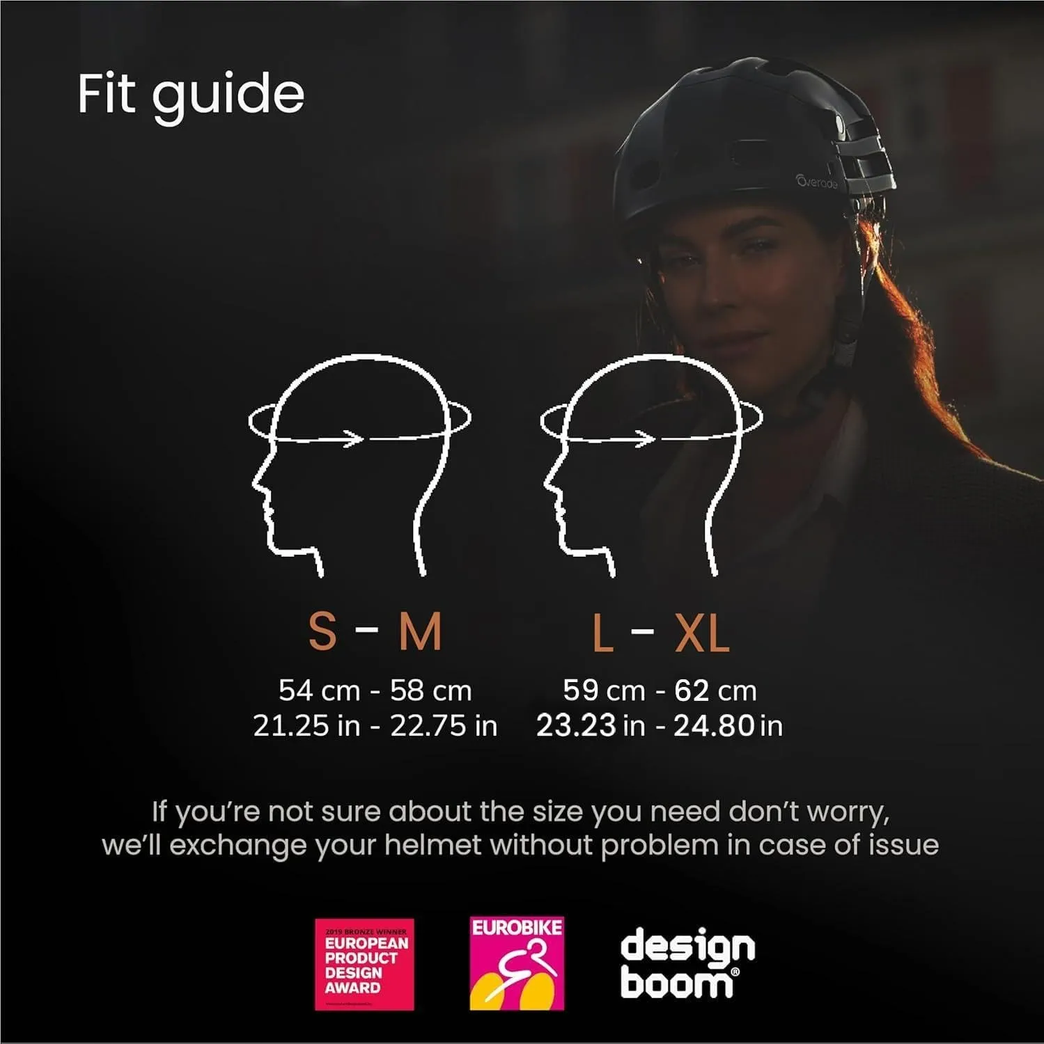 Overade Plixi Foldable Helmet - for Bike, Kick Scooter, e-Bike - Volume Divided by 3 when Folded- Same Protection as Classic Helmet