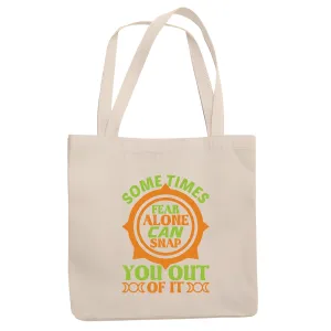 Overcome Fear with Roller Coaster Themed Gifts for Adults and Teens Natural White Multicolor Canvas Tote Bag