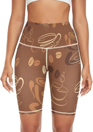 Oyihfvs Women's High Waist Yoga Pants Pocket Tummy Control Training Half Pants (XS-2L)