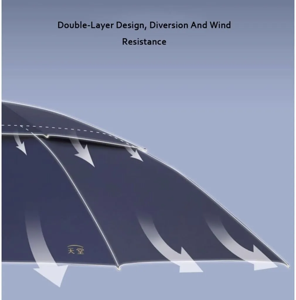 Paraguas 53 Inch Golf Umbrella Large Windproof Umbrella Automatic Open Oversize Rain Umbrella Vented Double Canopy Stick Umbrella for Business Sun and Rain Proof