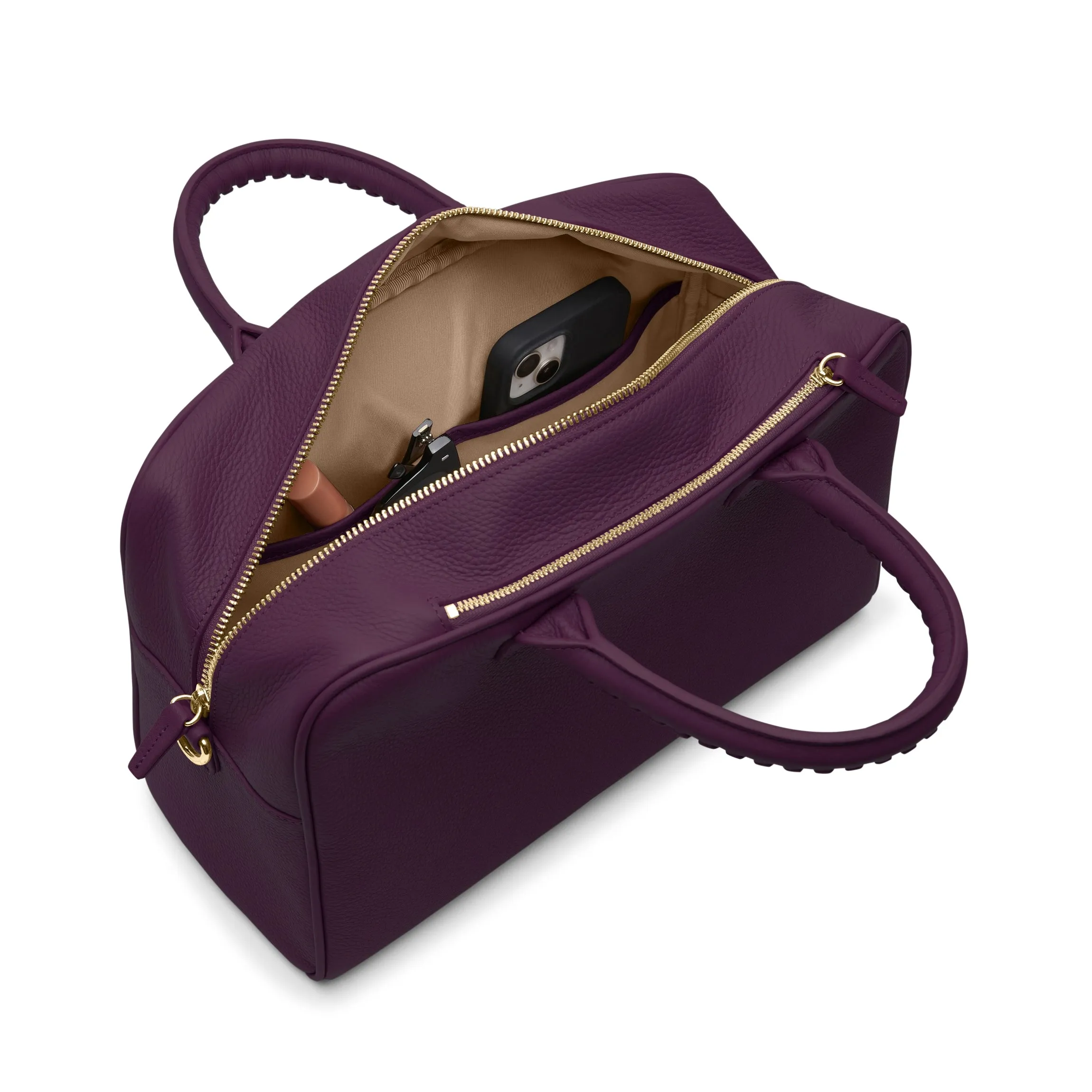 Park Satchel Deep Plum