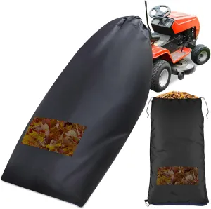 Patelai 2 Pcs Lawn Tractor Leaf Bag Grass Catcher Bag for Riding Lawn Mower, 78.7 x 52 Inch Reusable Large Capacity Leaf Bag with Zipper for Fast Leaf Collection Heavy Duty Material Collection Systems