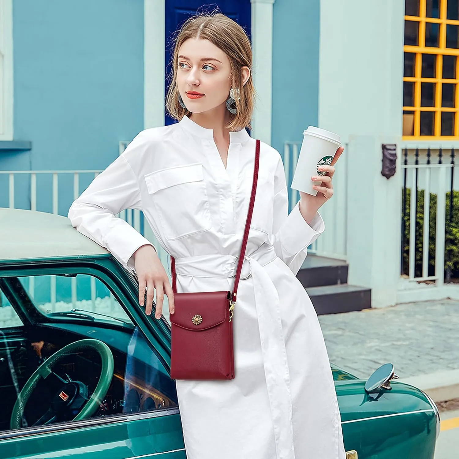 Peacocktion Small Crossbody Bags for Women, Trendy Cell Phone Cross Body Purses with Card Slots