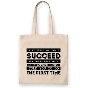 Perfect Nursing Instructor Gift Tote Bag for Educators Natural White Multicolor Canvas Tote Bag