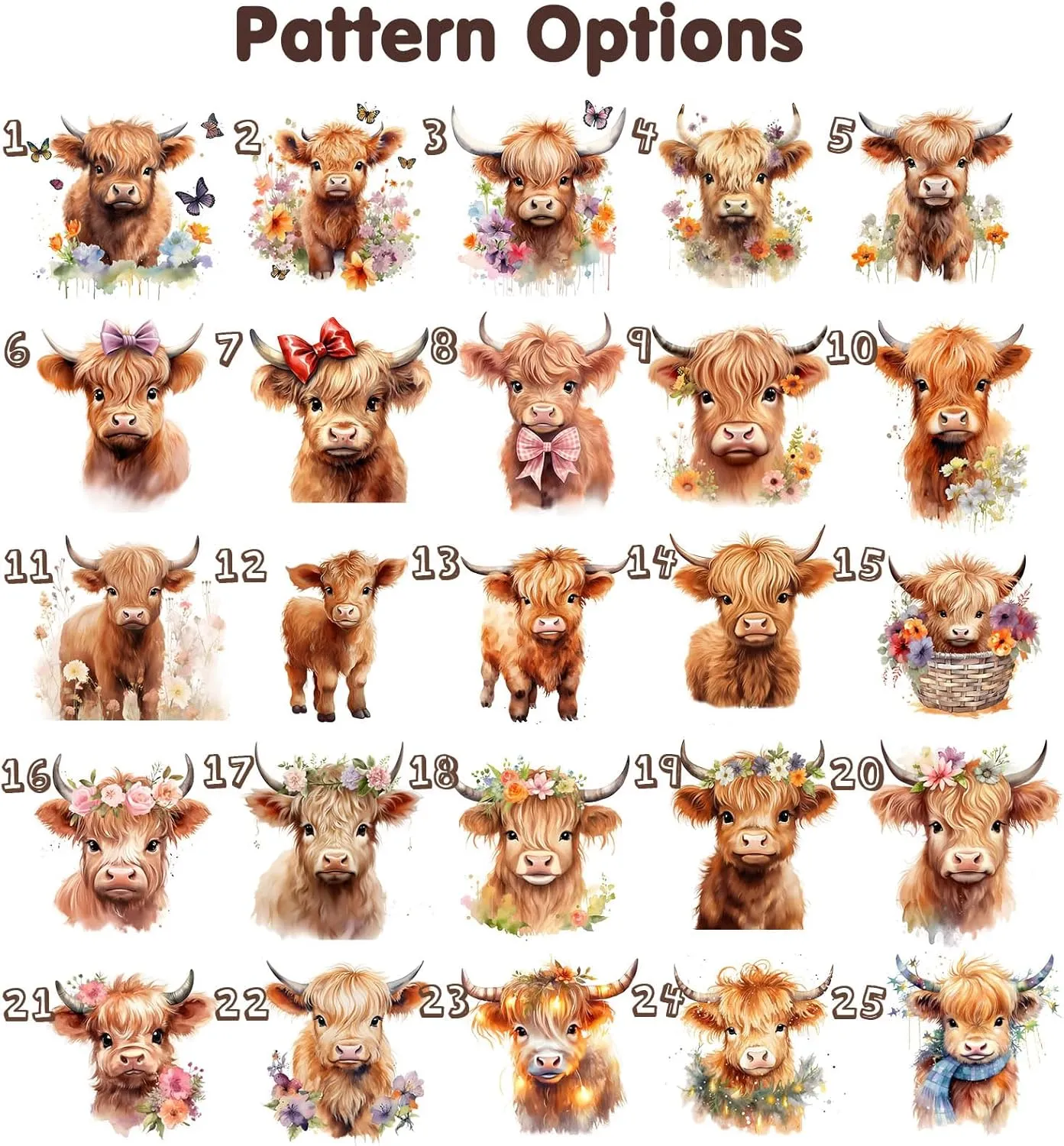 Personalized Cute Highland Cow Gifts Bag,Reusable Grocery Large Canvas Tote Bag with Handle for Women, Beach,Wedding,Birthday