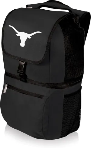 PICNIC TIME NCAA Texas Longhorns Zuma Backpack Cooler, Soft Cooler Backpack, Lunch Cooler, (Black)