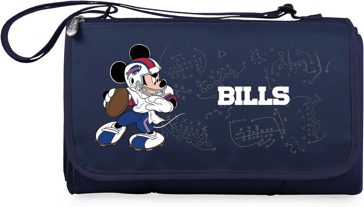 PICNIC TIME NFL Unisex-Adult NFL Mickey Blanket Tote Outdoor Picnic Blanket