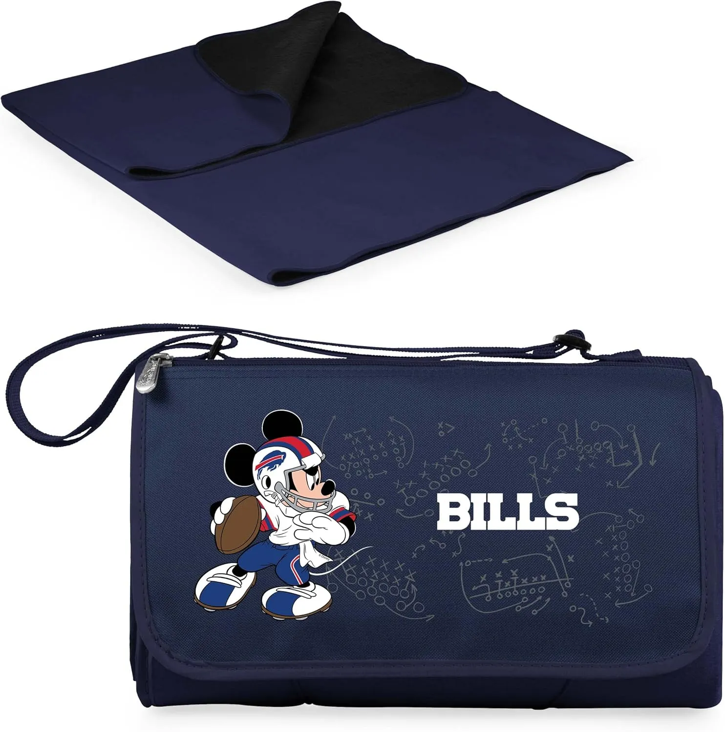 PICNIC TIME NFL Unisex-Adult NFL Mickey Blanket Tote Outdoor Picnic Blanket