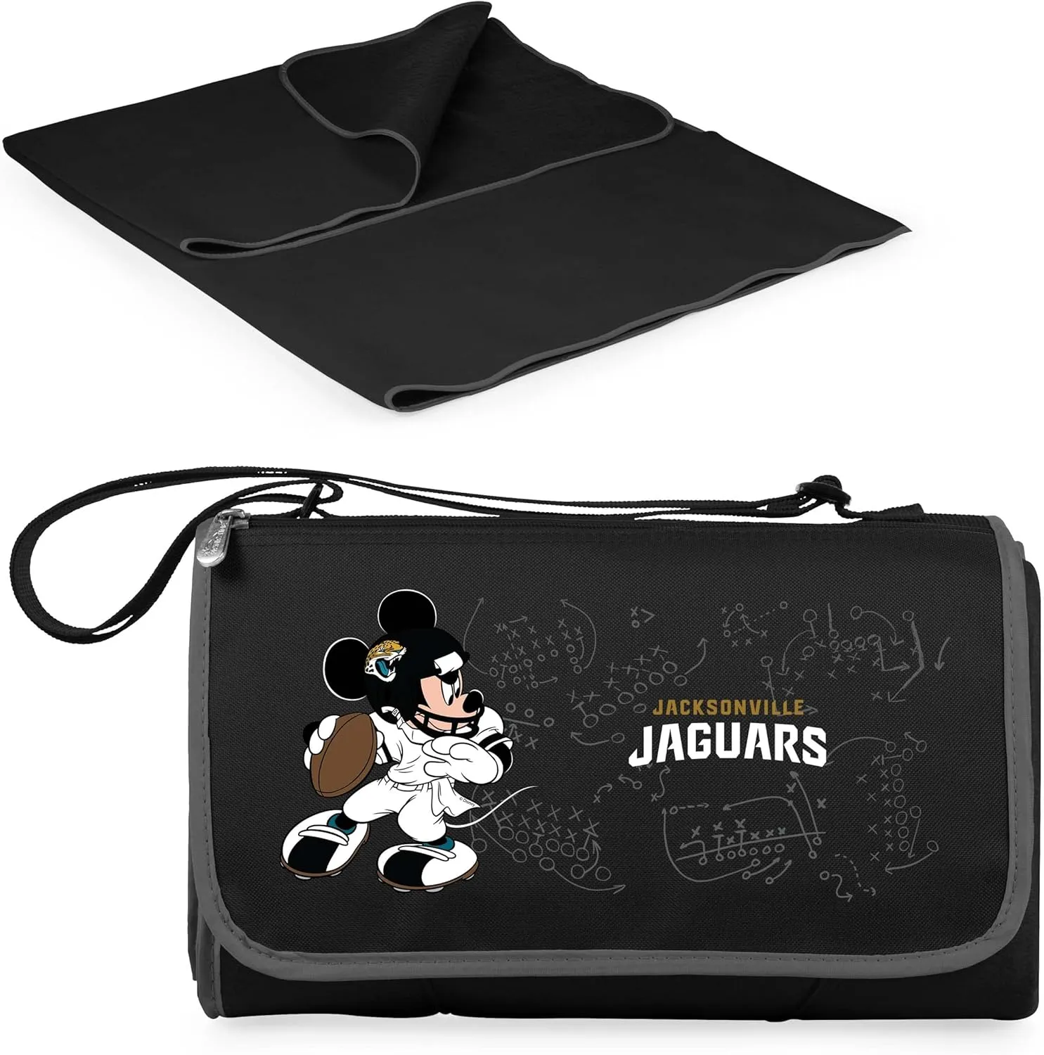 PICNIC TIME NFL Unisex-Adult NFL Mickey Blanket Tote Outdoor Picnic Blanket