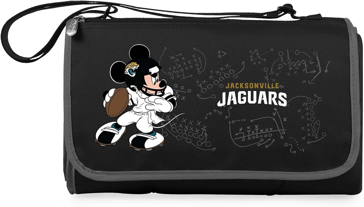 PICNIC TIME NFL Unisex-Adult NFL Mickey Blanket Tote Outdoor Picnic Blanket