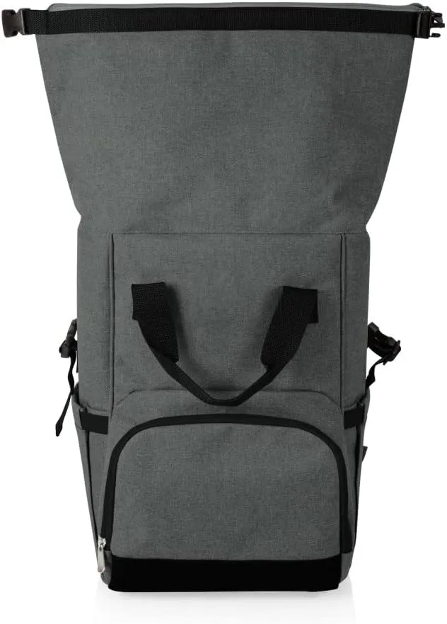 PICNIC TIME NFL Washington Commanders OTG Roll-Top Cooler Backpack - Hiking Backpack Cooler - Soft Cooler Bag, (Heathered Gray)
