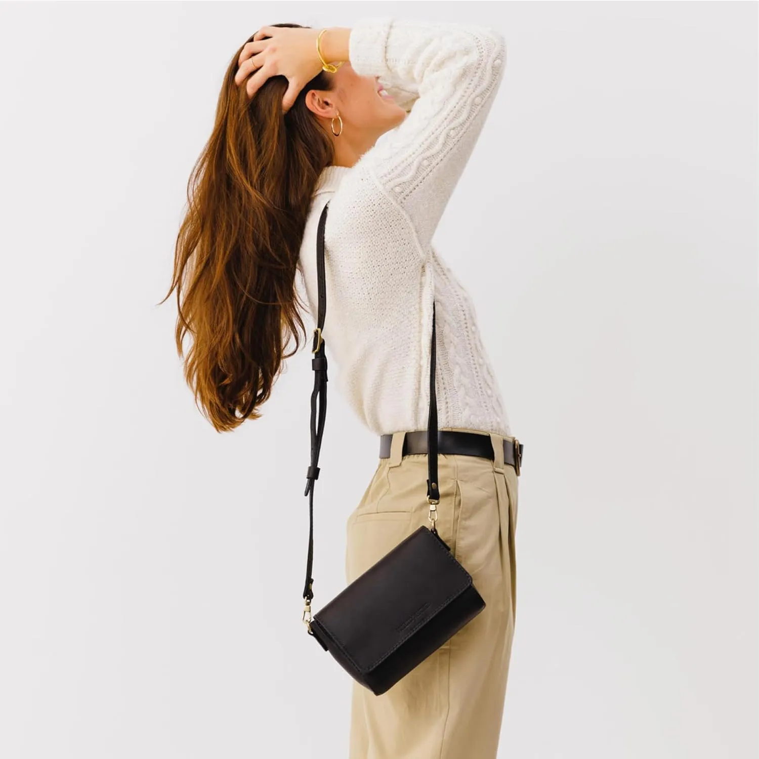 Portland Leather Goods Metro Mini Crossbody Bag for Women – Handmade from from the Finest Full-Grain Hides