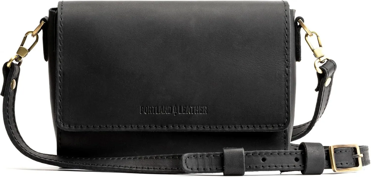 Portland Leather Goods Metro Mini Crossbody Bag for Women – Handmade from from the Finest Full-Grain Hides