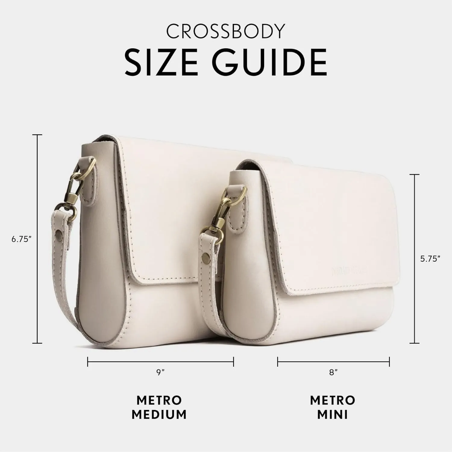 Portland Leather Goods Metro Mini Crossbody Bag for Women – Handmade from from the Finest Full-Grain Hides