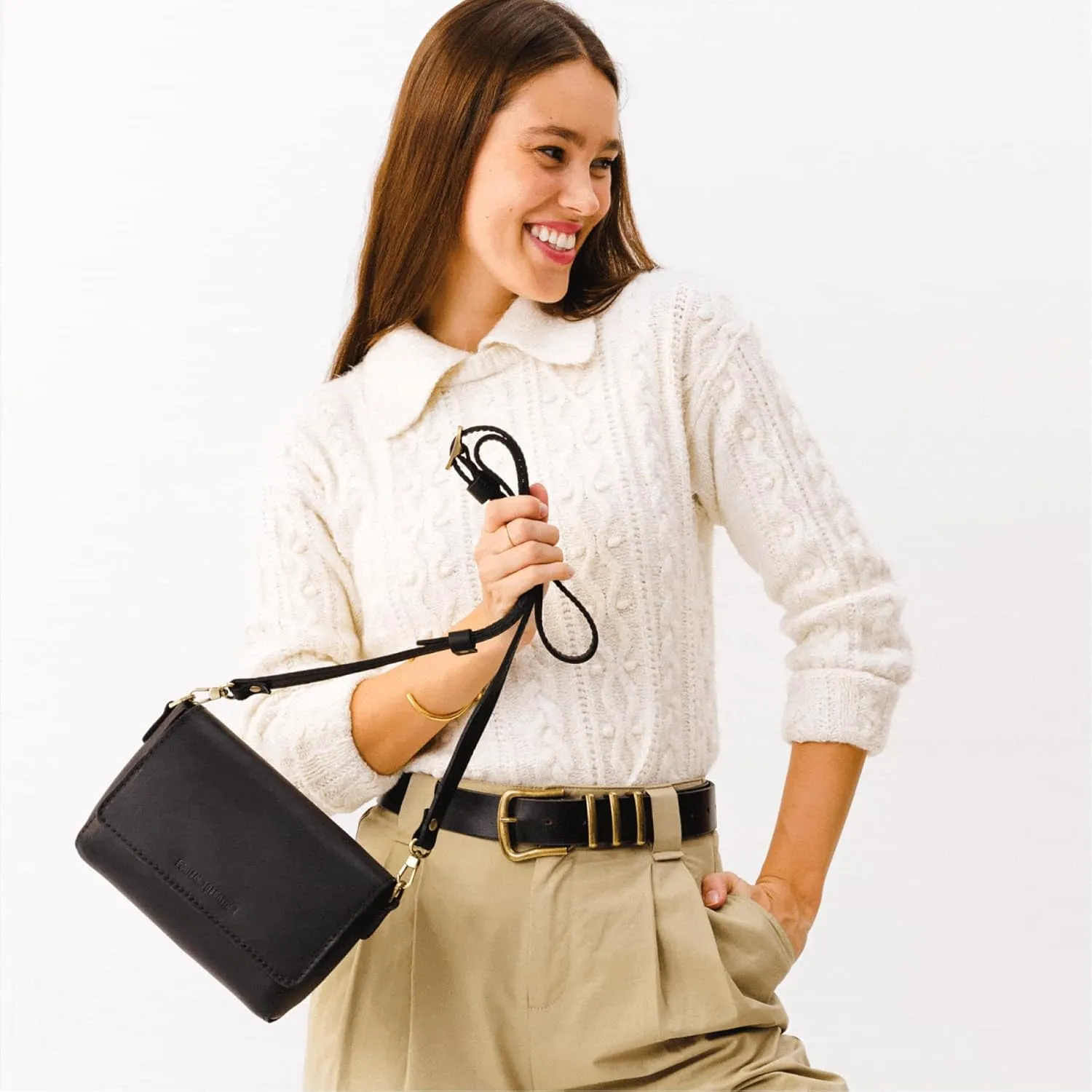 Portland Leather Goods Metro Mini Crossbody Bag for Women – Handmade from from the Finest Full-Grain Hides