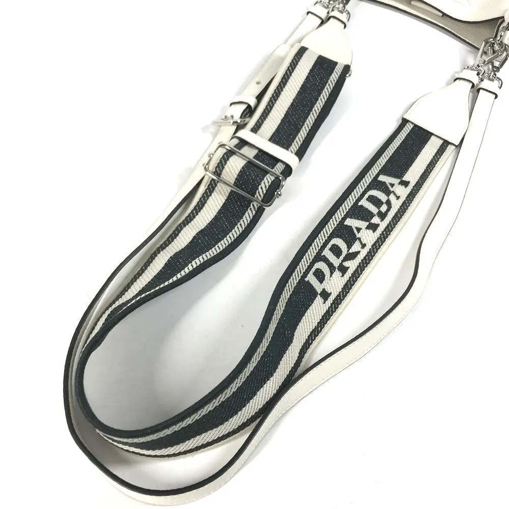 Prada 1Bh191 Logo Diagonal Hanging (E.G. Of A Rocket) Pochette Metis Briefcase Bag Shoulder Leather Women
