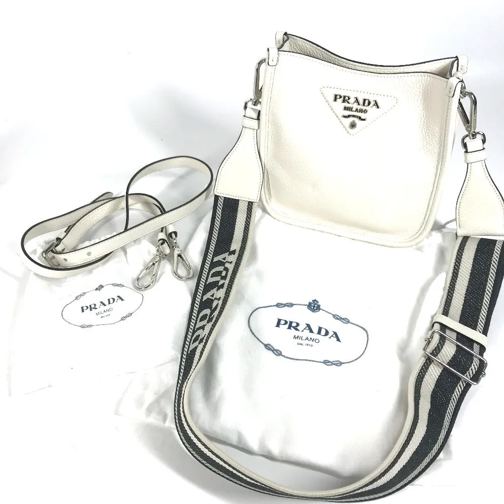 Prada 1Bh191 Logo Diagonal Hanging (E.G. Of A Rocket) Pochette Metis Briefcase Bag Shoulder Leather Women