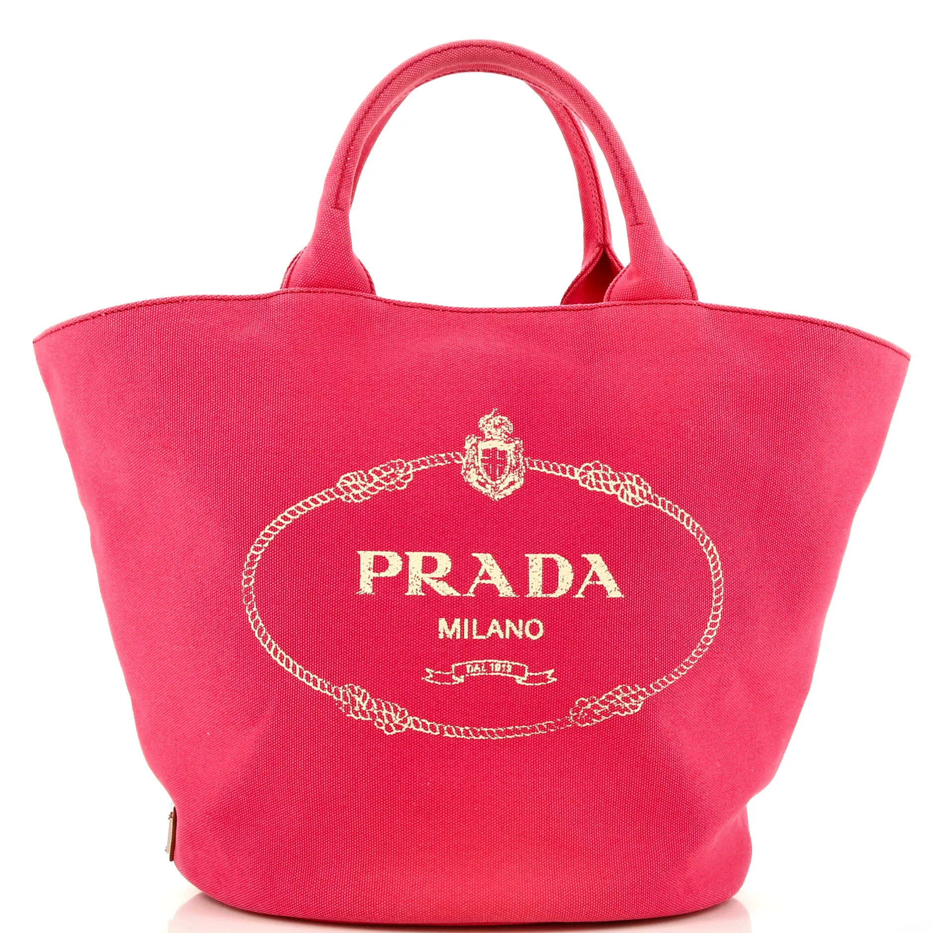 Prada Canapa Convertible Shopping Tote Canvas Medium