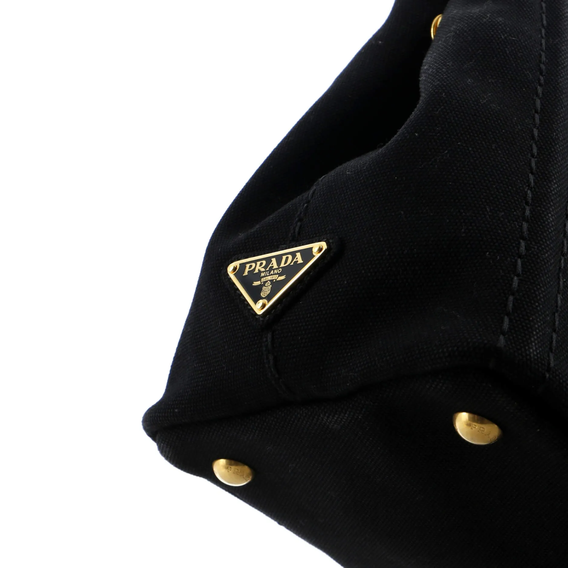 Prada Canapa Convertible Shopping Tote Canvas Small