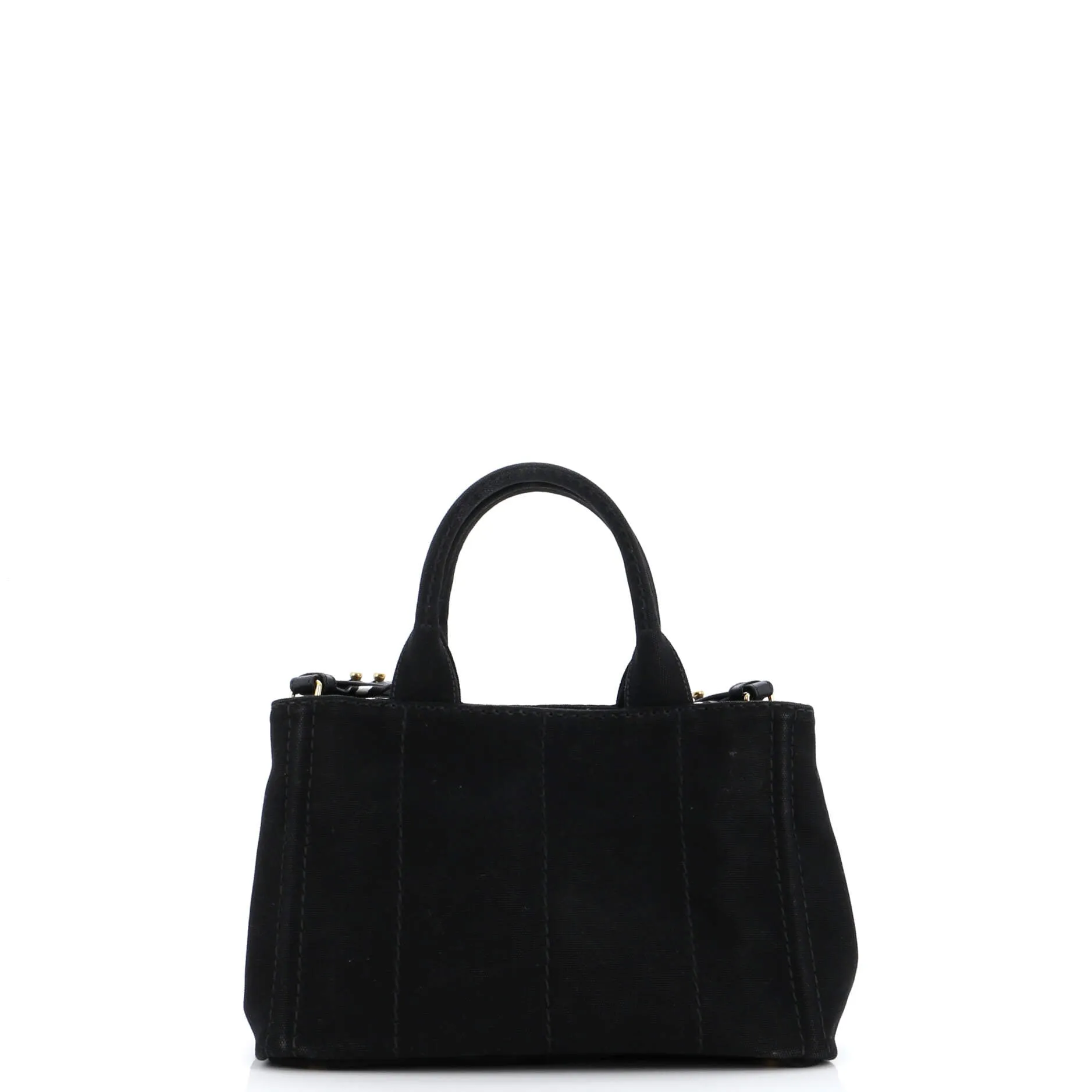 Prada Canapa Convertible Shopping Tote Canvas Small