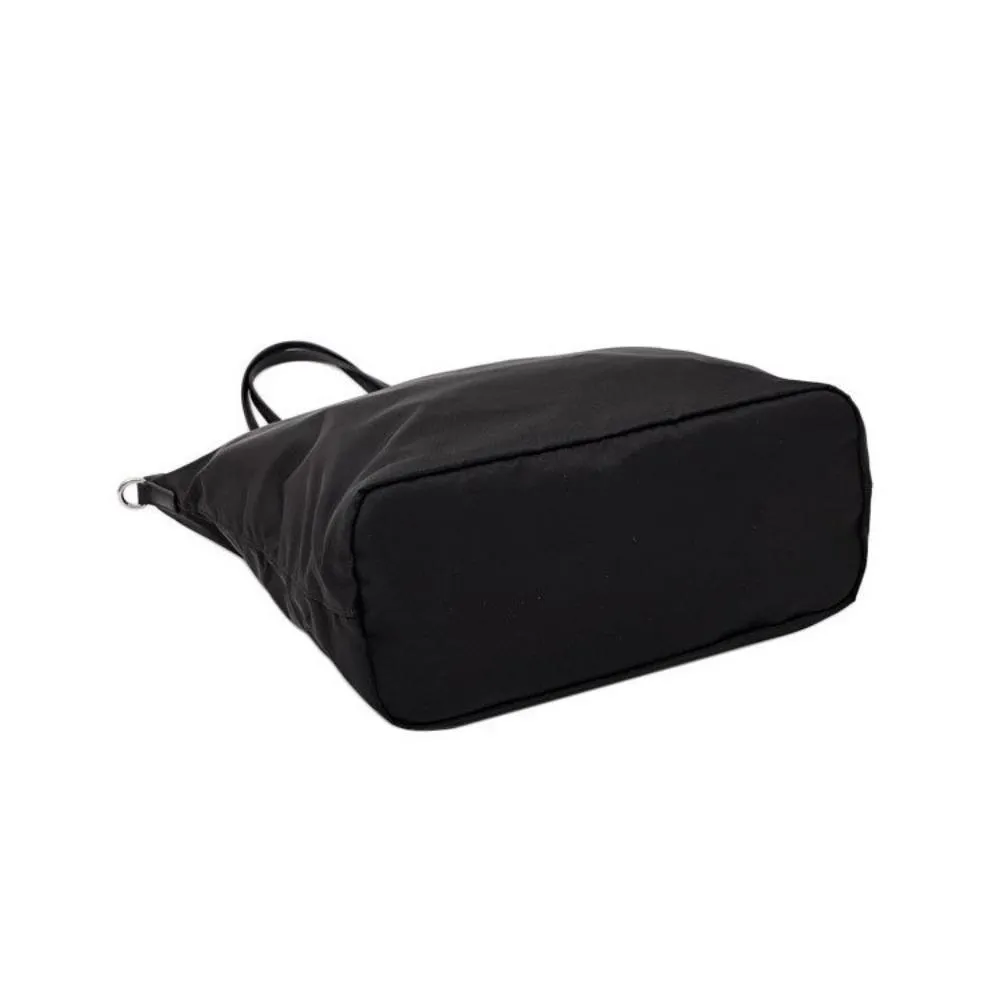 Prada Tessuto Nylon Black Convertible Shopping Tote 1BG189