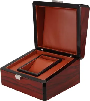 Precious Wood Case Jewelry Gift Box Storage Padded Display Case Watch Box