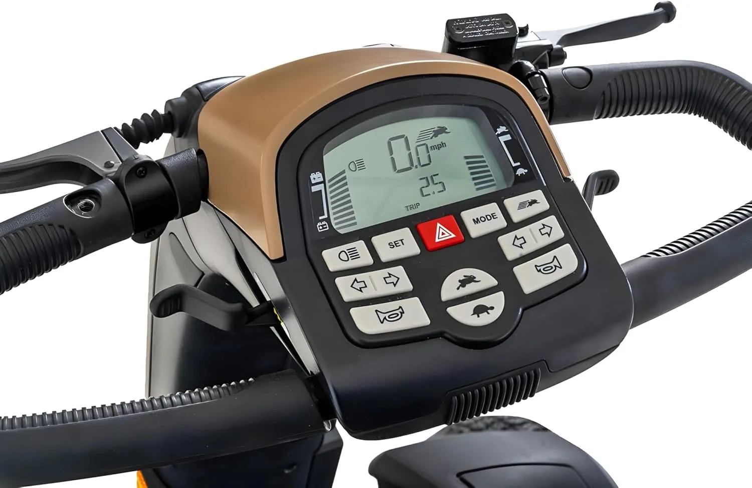 Pride Mobility Baja Wrangler 2 Outdoor Scooter - Comfort Mobility for Adults, 450 Lbs Weight Capacity, 75 Ah Battery, Desert Sand, 16" x16-18 Seat Size - BA400