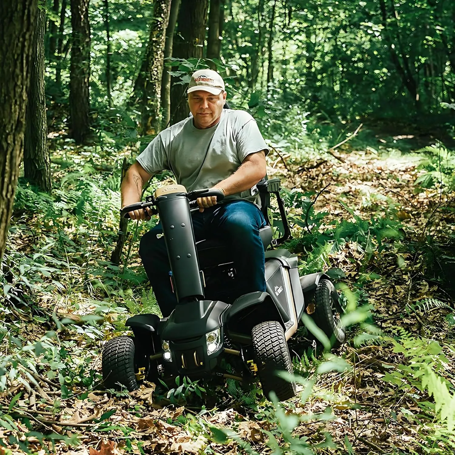 Pride Mobility Baja Wrangler 2 Outdoor Scooter - Comfort Mobility for Adults, 450 Lbs Weight Capacity, 75 Ah Battery, Desert Sand, 16" x16-18 Seat Size - BA400