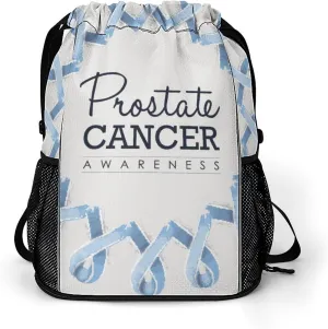 Prostate Cancer Awareness Month Drawstring Backpack Gym Bag Sports Backpack Beach Bag Yoga Travel Bag