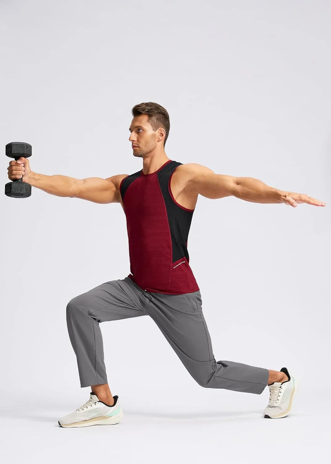 Pudolla Men's Lightweight Sweatpants with Pockets Ultra 4-Way Stretch Soft Joggers for Gym Workout Runing Athletic Pants