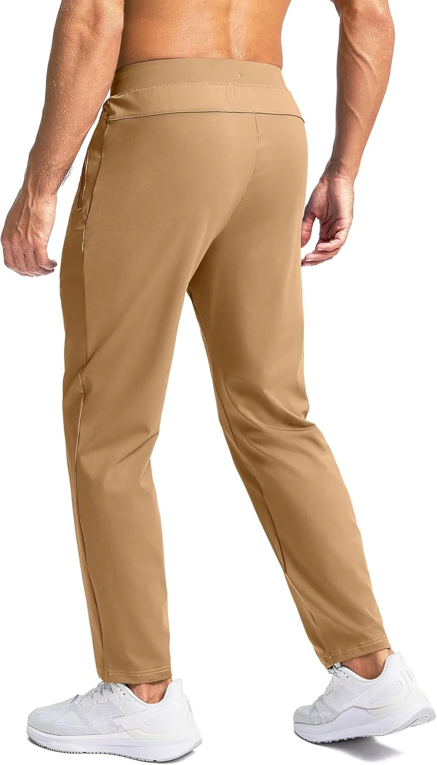 Pudolla Men's Lightweight Sweatpants with Pockets Ultra 4-Way Stretch Soft Joggers for Gym Workout Runing Athletic Pants