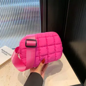 Puffer Quilted Sling Bag/Bum Bag