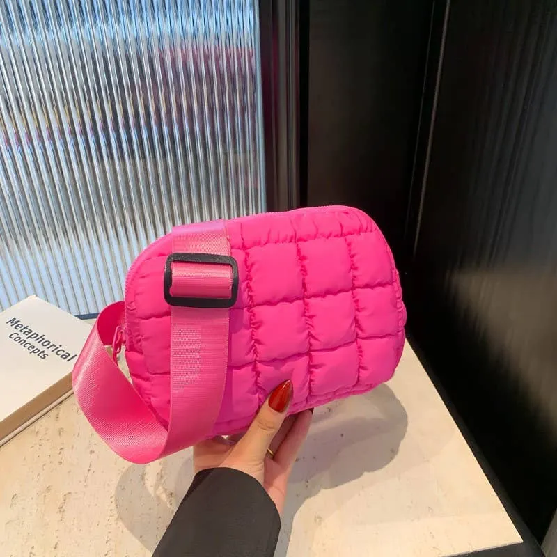 Puffer Quilted Sling Bag/Bum Bag