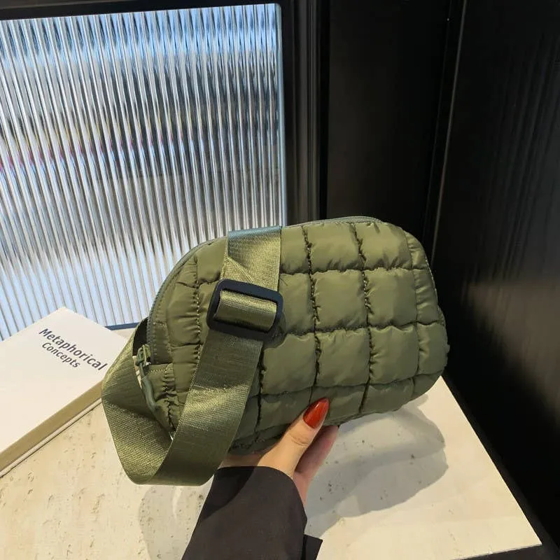 Puffer Quilted Sling Bag/Bum Bag