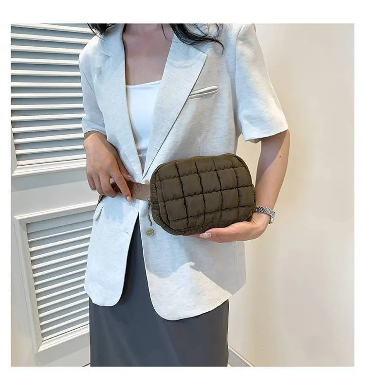 Puffer Quilted Sling Bag/Bum Bag