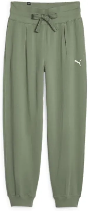 PUMA Womens Her High Waisted Drawstring Sweatpants Casual Drawstring - Green - Size XL