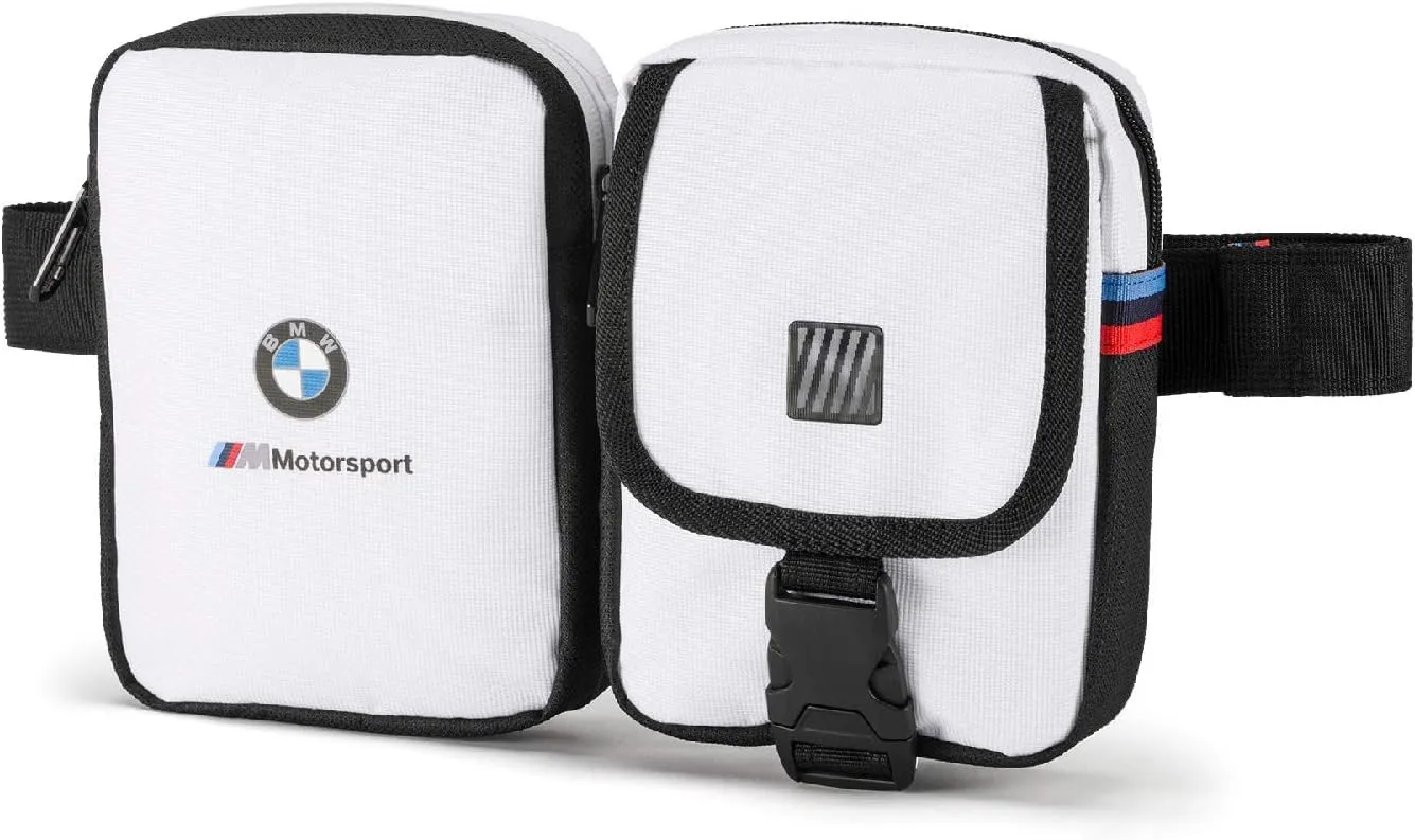 PUMA x BMW M Motorsport Double Portable Waist Bag (White)