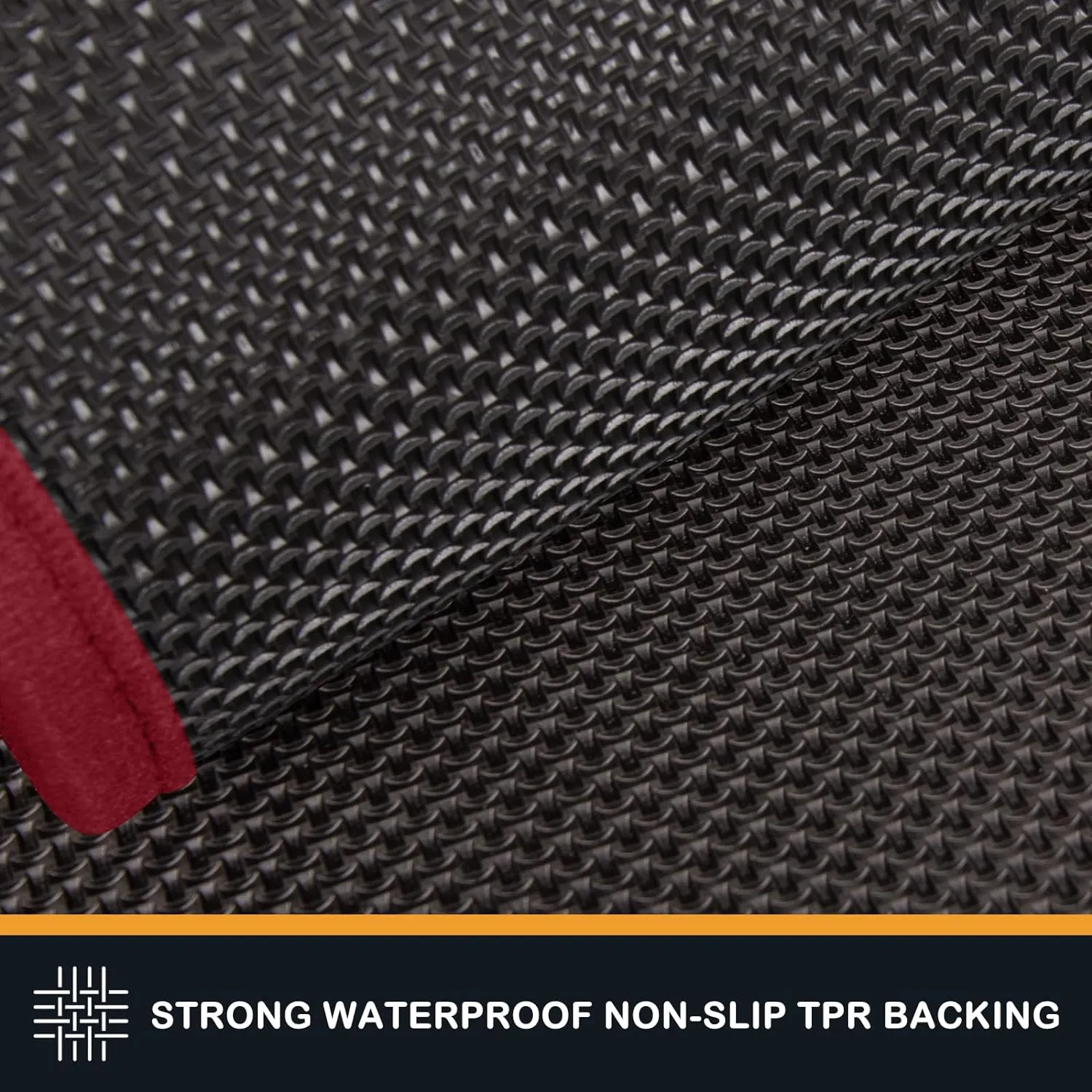 PURRUGS Dirt Trapper Door Mat 24" x 35.5", Non-Slip Machine Washable Entry Rug, Shoe Scraper, Dog Doormat, Super Absorbent Welcome Mat for Front & Back Door, Muddy Shoes & Paws, Burgundy Red