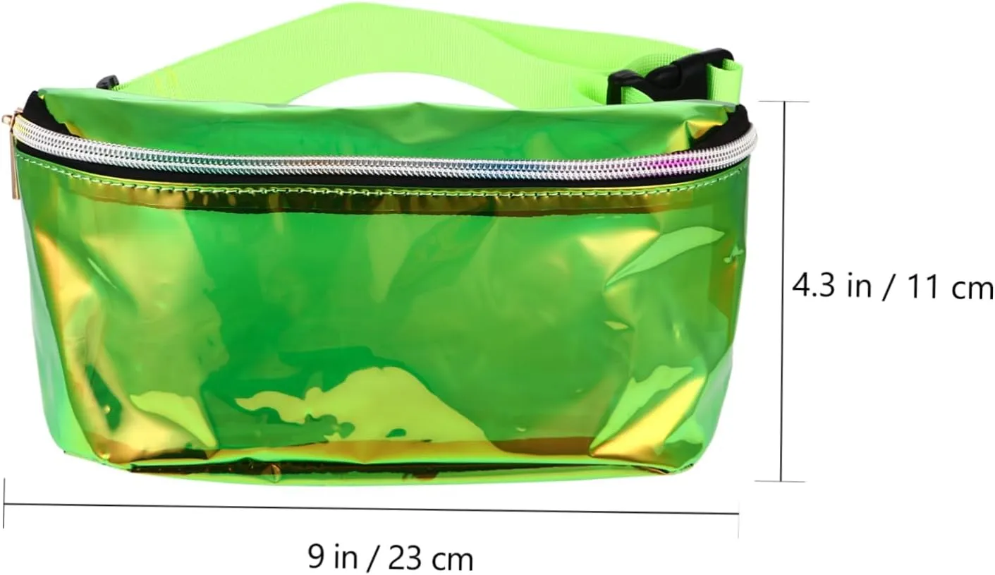 Pvc Waist Bag Zipper Crossbody Fanny Pack Trendy Belt Bag Fashionable for Girls