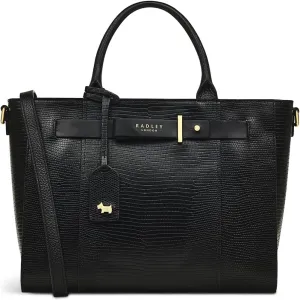 RADLEY London Islington Way Faux Lizard Women's Medium Leather Ziptop Satchel Bag