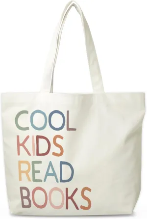 Rainbow Canvas Tote Bag, Reading Aesthetic Grocery Bag,Learning Tote Bag Gifts For Teacher