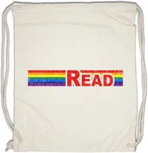 Rainbow Read Drawstring Bag Gym Sack